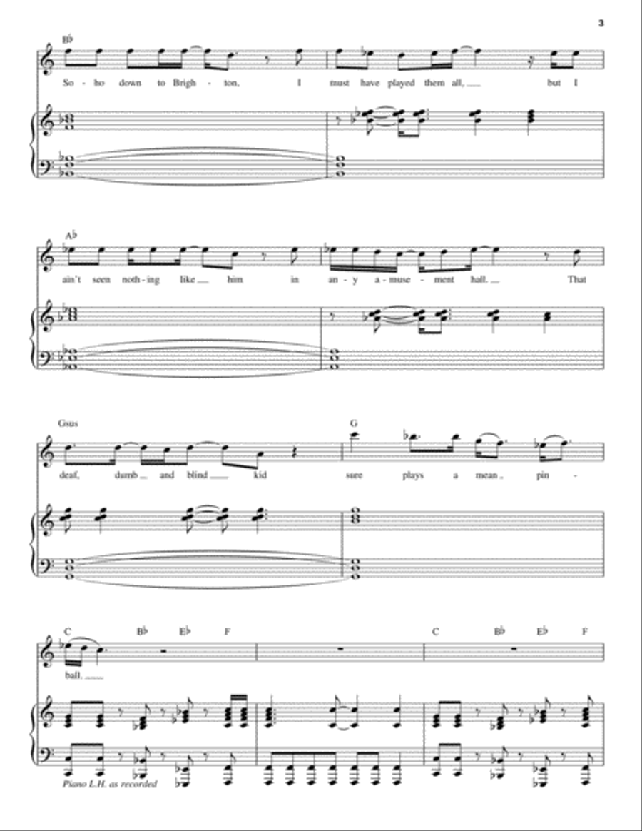 Pinball Wizard Piano scores gallery preview page 3