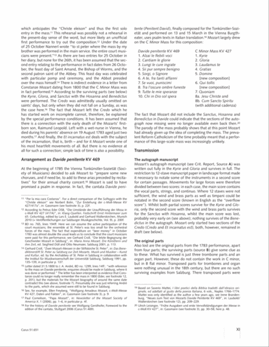C Minor Mass, K. 427 (Missa in c KV 427) 4-Part scores gallery preview page 12
