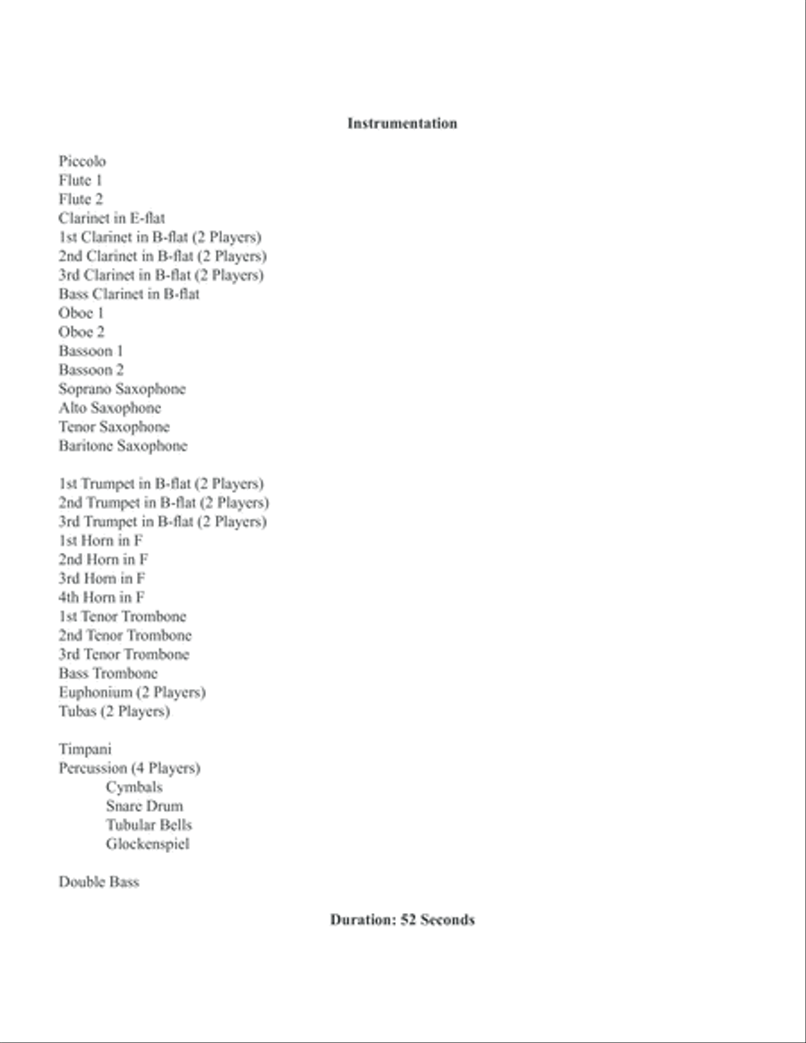 Dirge for the 9/11 First Responders Concert Band scores gallery preview page 2