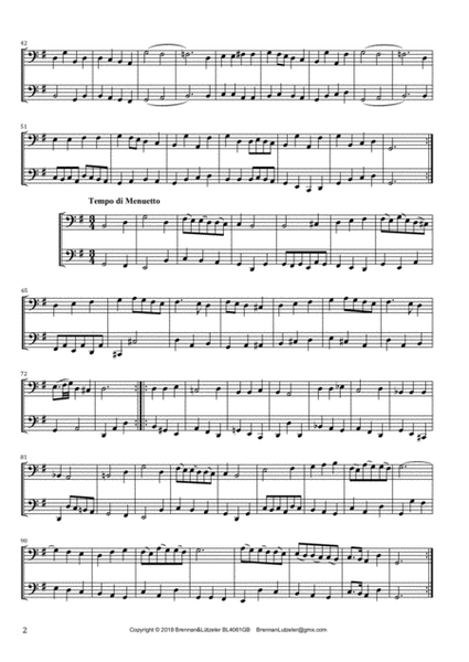 James Hook, 6 Duetts op. 58 arranged for 2 Great Bass Recorders (score)