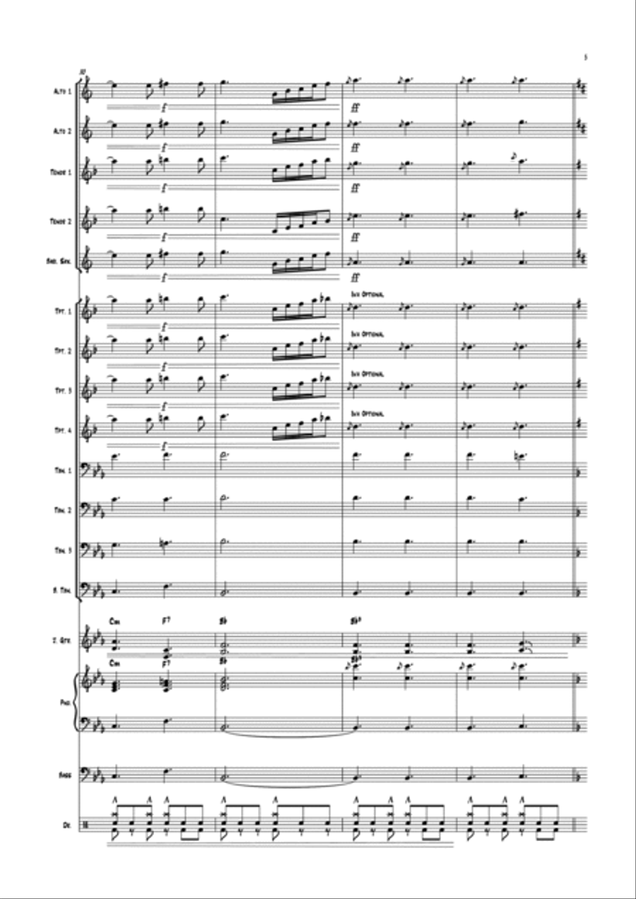 We Are The Champions We Are The Champions Jazz Ensemble scores gallery preview page 6
