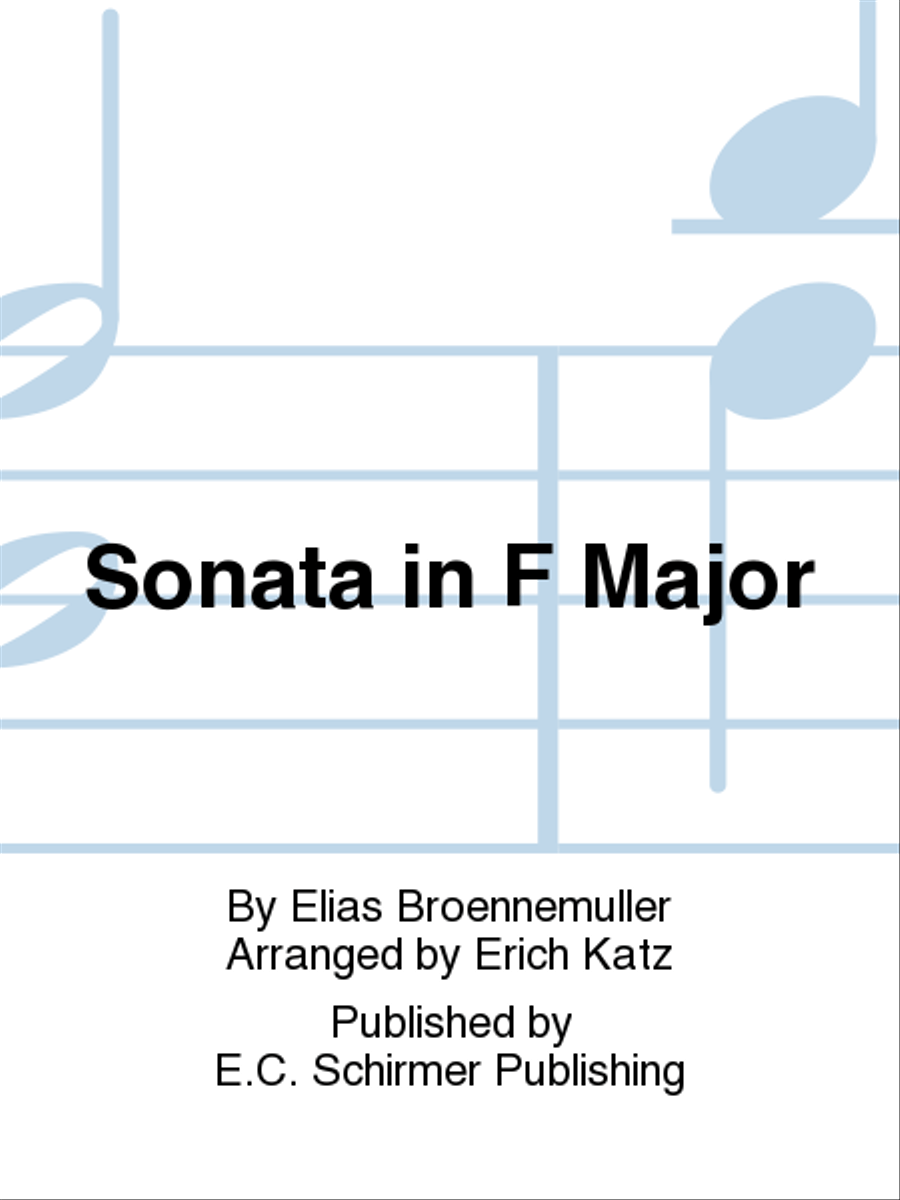 Sonata in F Major Sonata in F Major Flute Solo scores gallery preview page 1