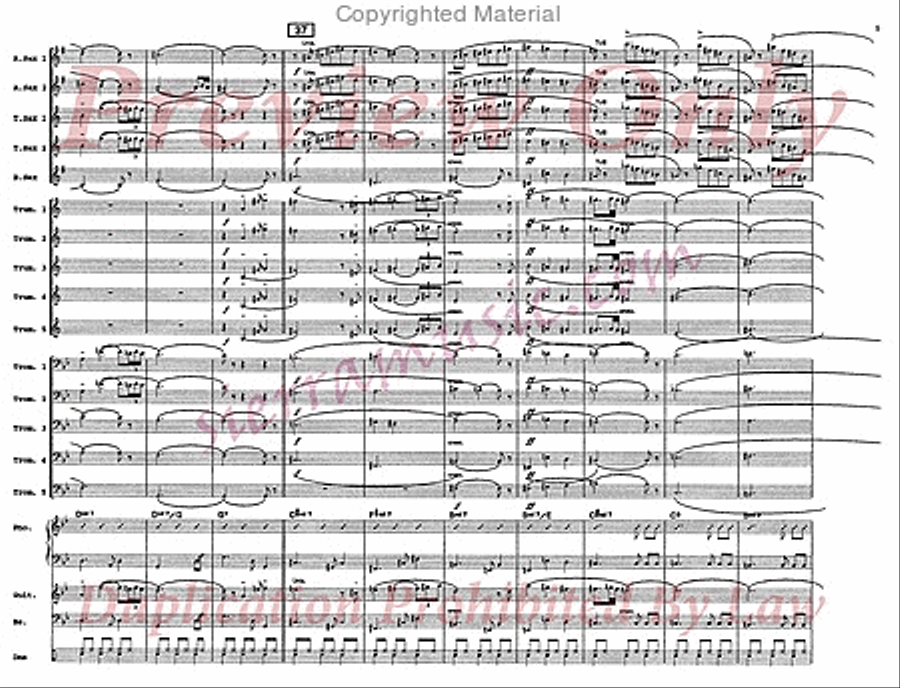 Every Summer Night Big Band scores gallery preview page 6