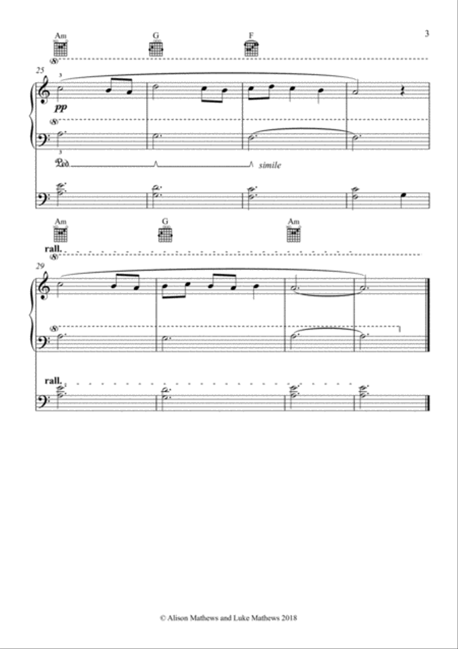 Space Voyage for Piano, Bass and Guitar Small Ensemble scores gallery preview page 3
