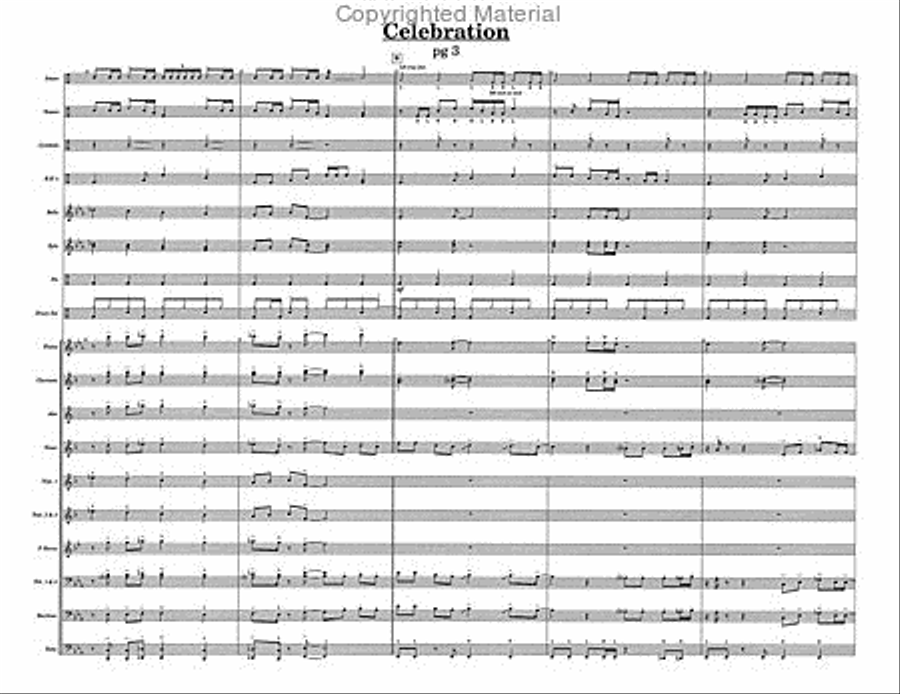 Celebration Celebration Percussion Ensemble scores gallery preview page 5