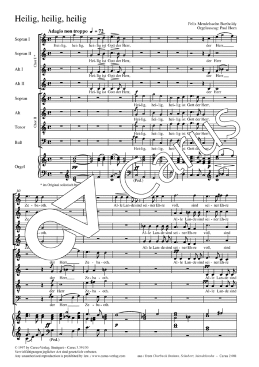 Heilig, heilig, heilig SSAA scores gallery preview page 2