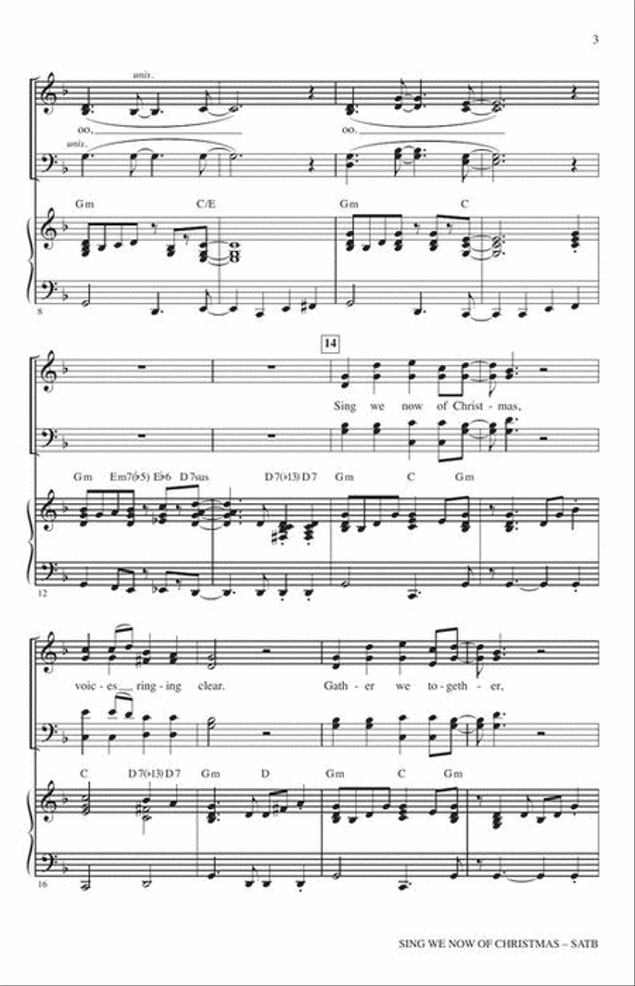 Sing We Now of Christmas 4-Part scores gallery preview page 4