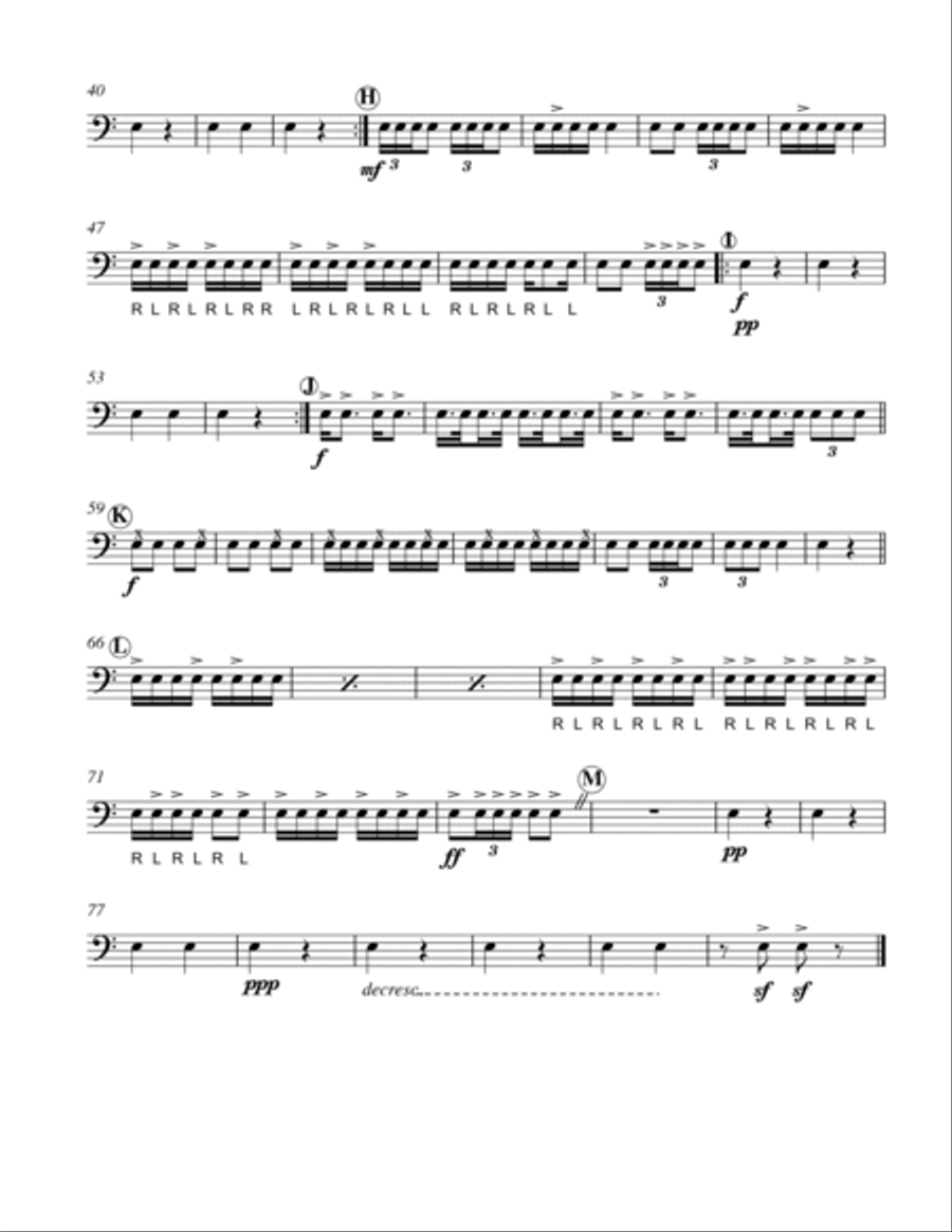 Bass Drum Solos 1-7 Bass Drum Solos 1-7 Percussion scores gallery preview page 5