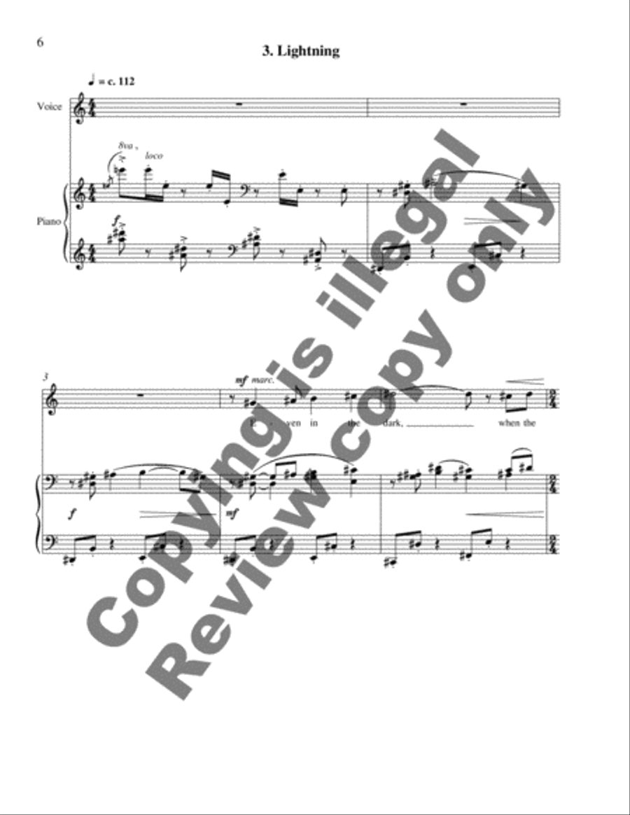 Crickets and Commas: Five Haiku High Voice scores gallery preview page 10
