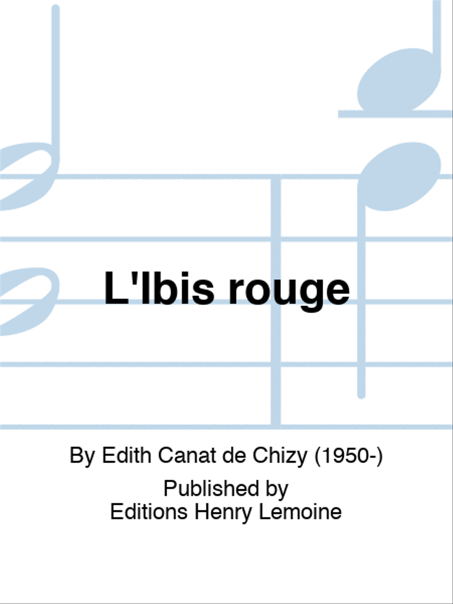 L'Ibis rouge Clarinet scores gallery preview page 1