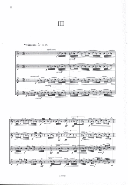 Quartetto per archi op.1