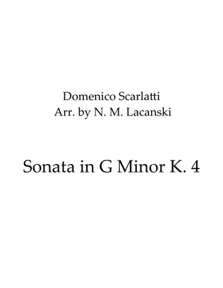 Book cover for Sonata in G Minor K. 4