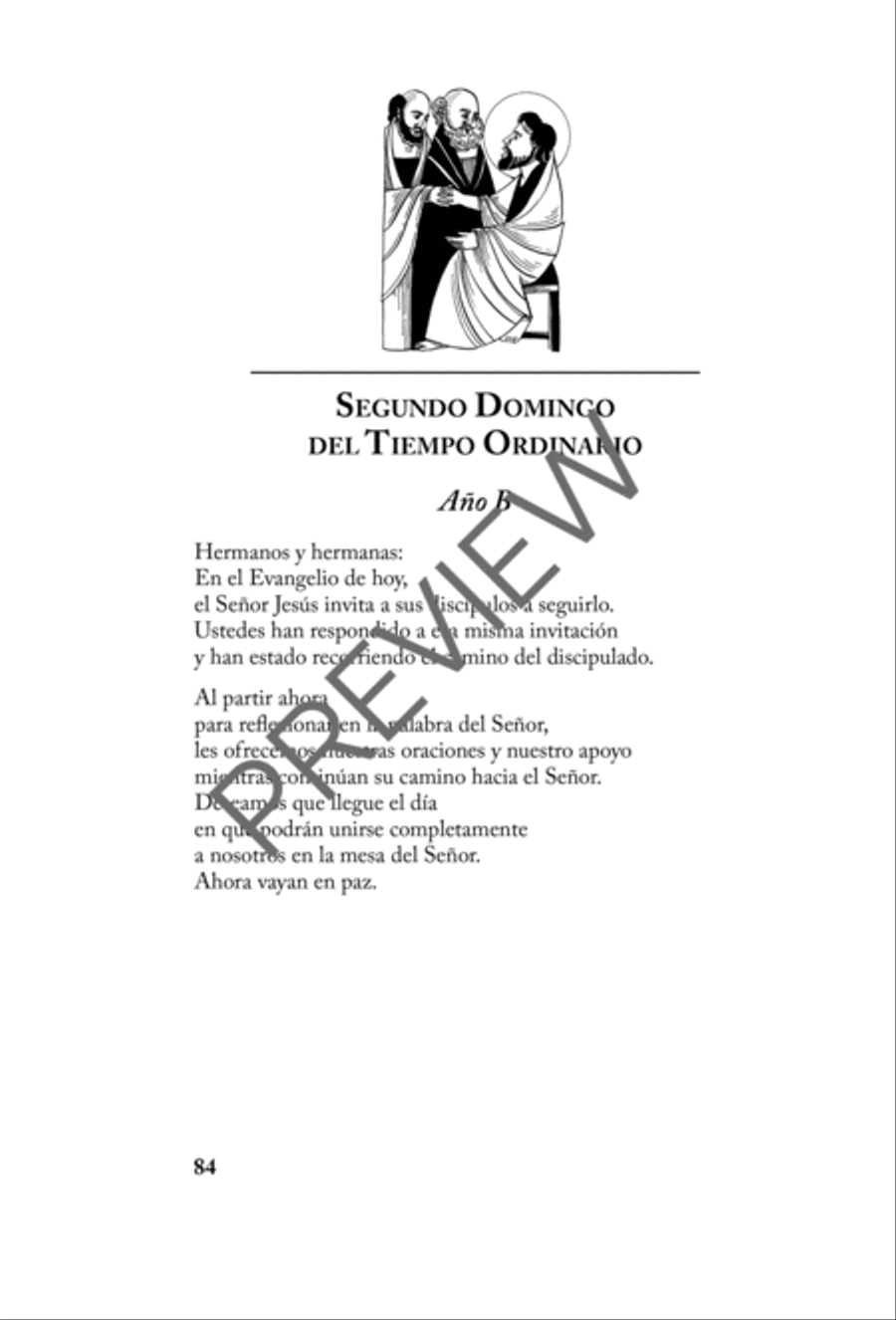 Les Enviamos: Para despedir a los Catecumenos Sacred scores gallery preview page 24