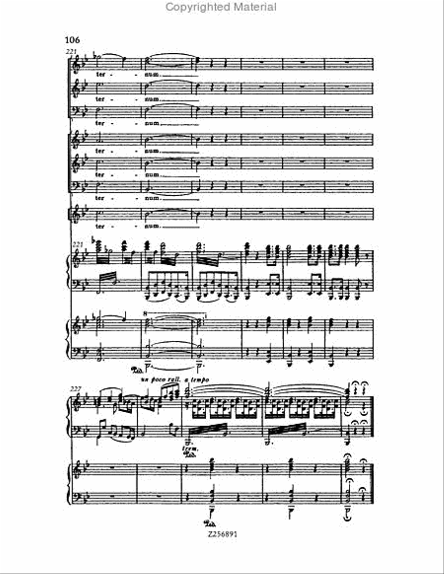 Te Deum, H 118 Choir scores gallery preview page 106