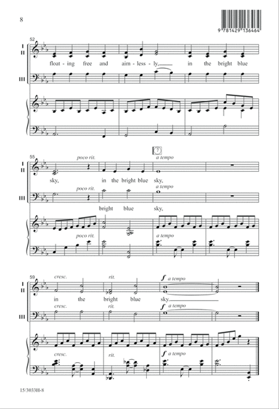 In the Bright Blue Sky 3-Part scores gallery preview page 8