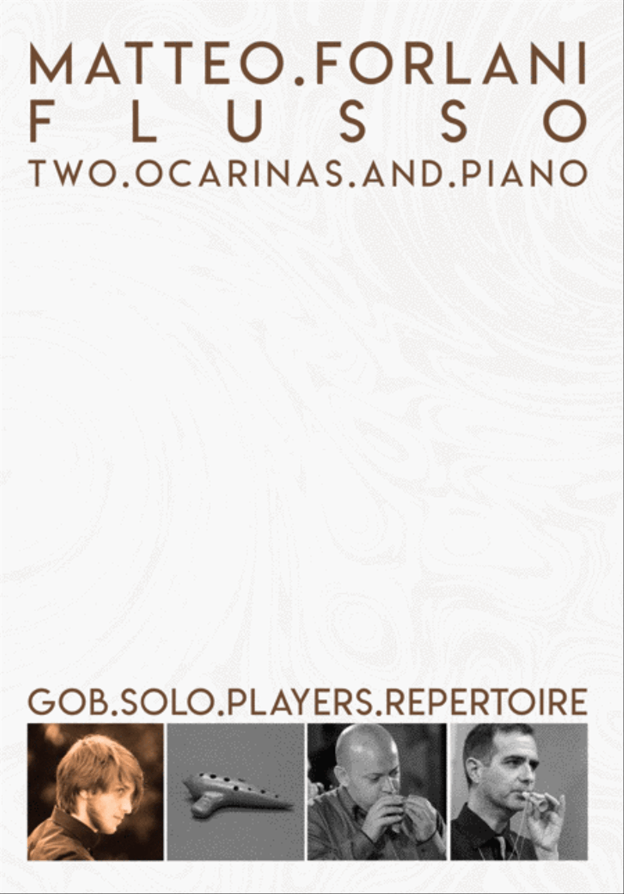 FLUSSO: Two ocarinas and piano Piano Accompaniment - Digital Sheet Music