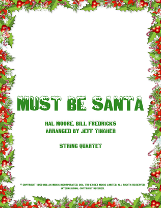 Book cover for Must Be Santa