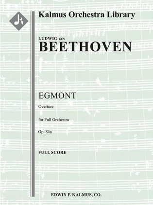 Book cover for Egmont Overture, Op. 84a