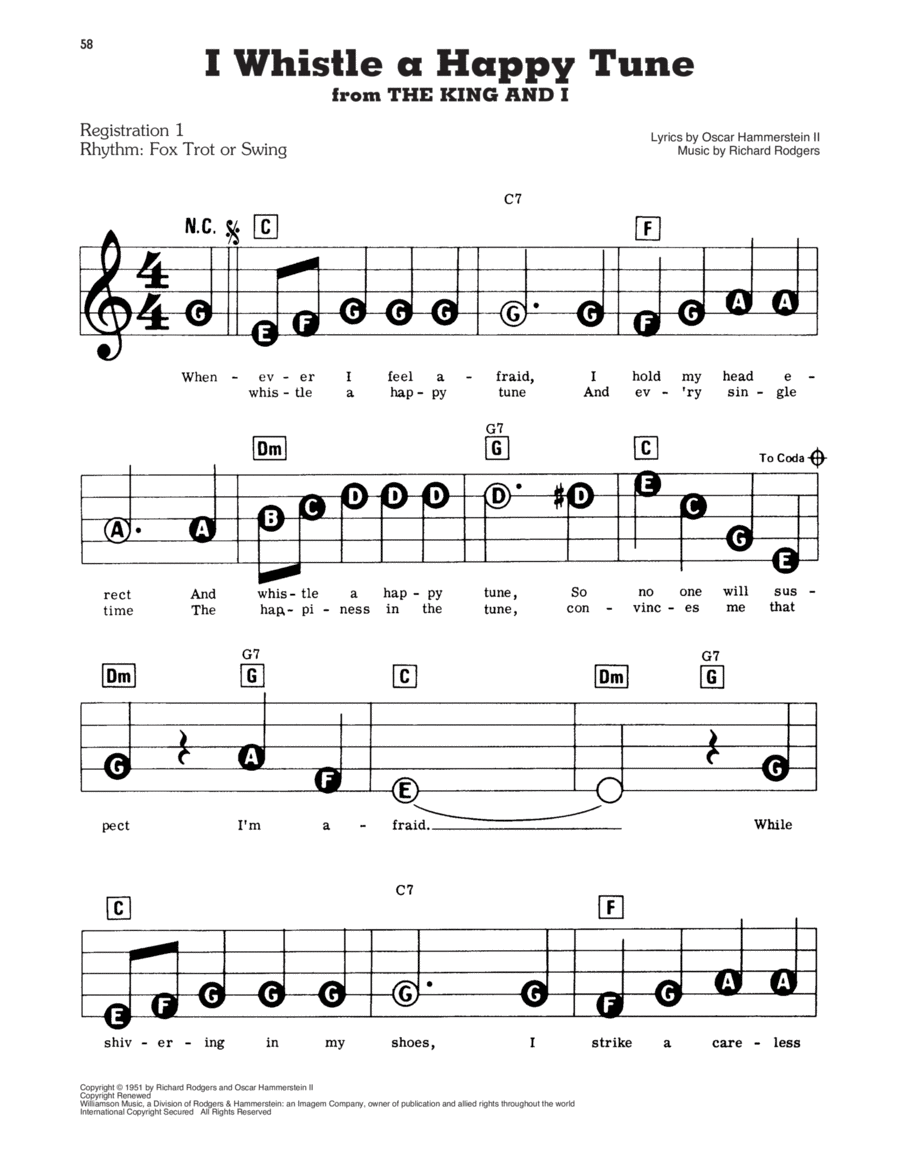 I Whistle A Happy Tune (from The King And I)