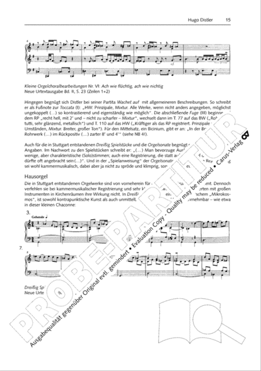 Orgelschule zur historischen Auffuhrungspraxis Organ Solo scores gallery preview page 16