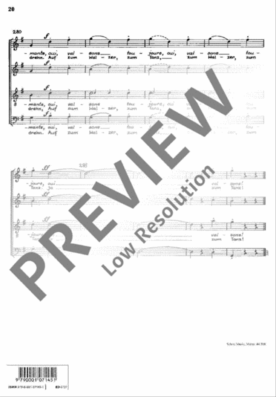 Valse avec choeur TB scores gallery preview page 21