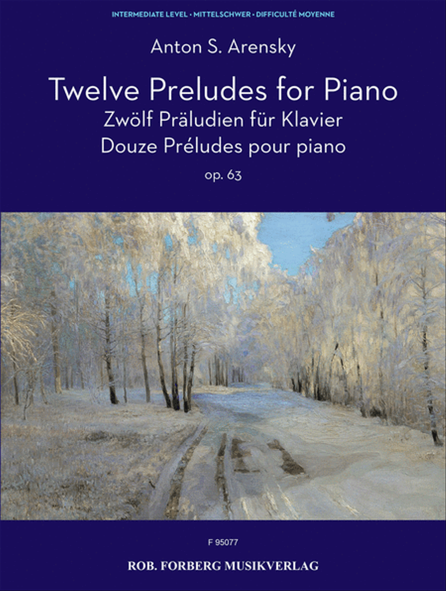 12 Preludes Op. 63 12 Preludes Op. 63 Piano Solo scores gallery preview page 1