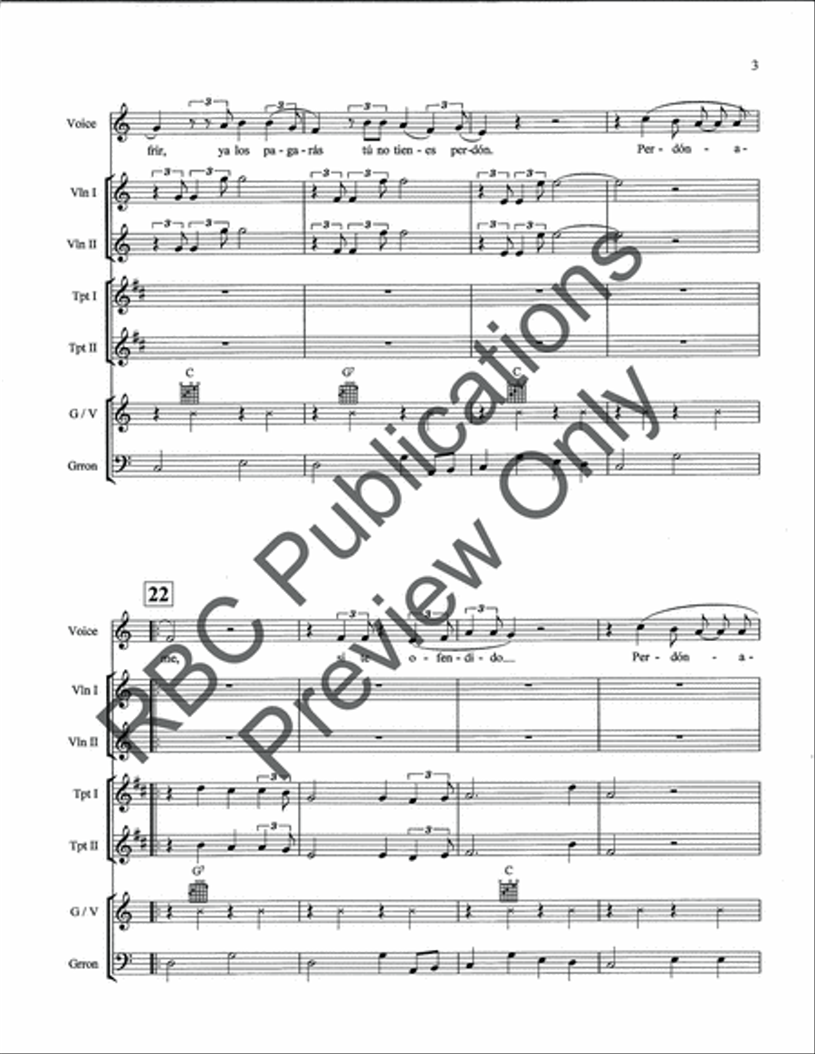 Amor De Los dos Amor De Los dos Voice scores gallery preview page 5