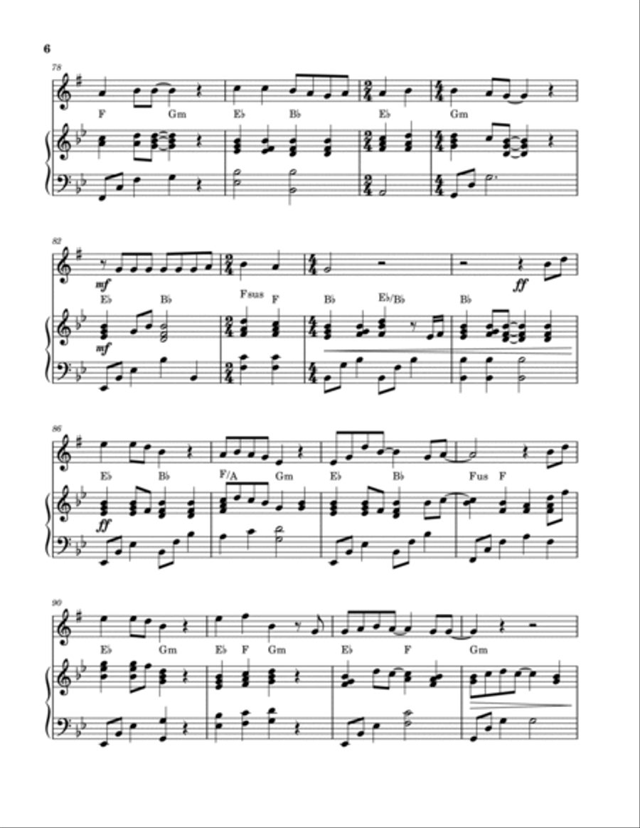 10,000 Reasons (bless The Lord) Alto Saxophone scores gallery preview page 6