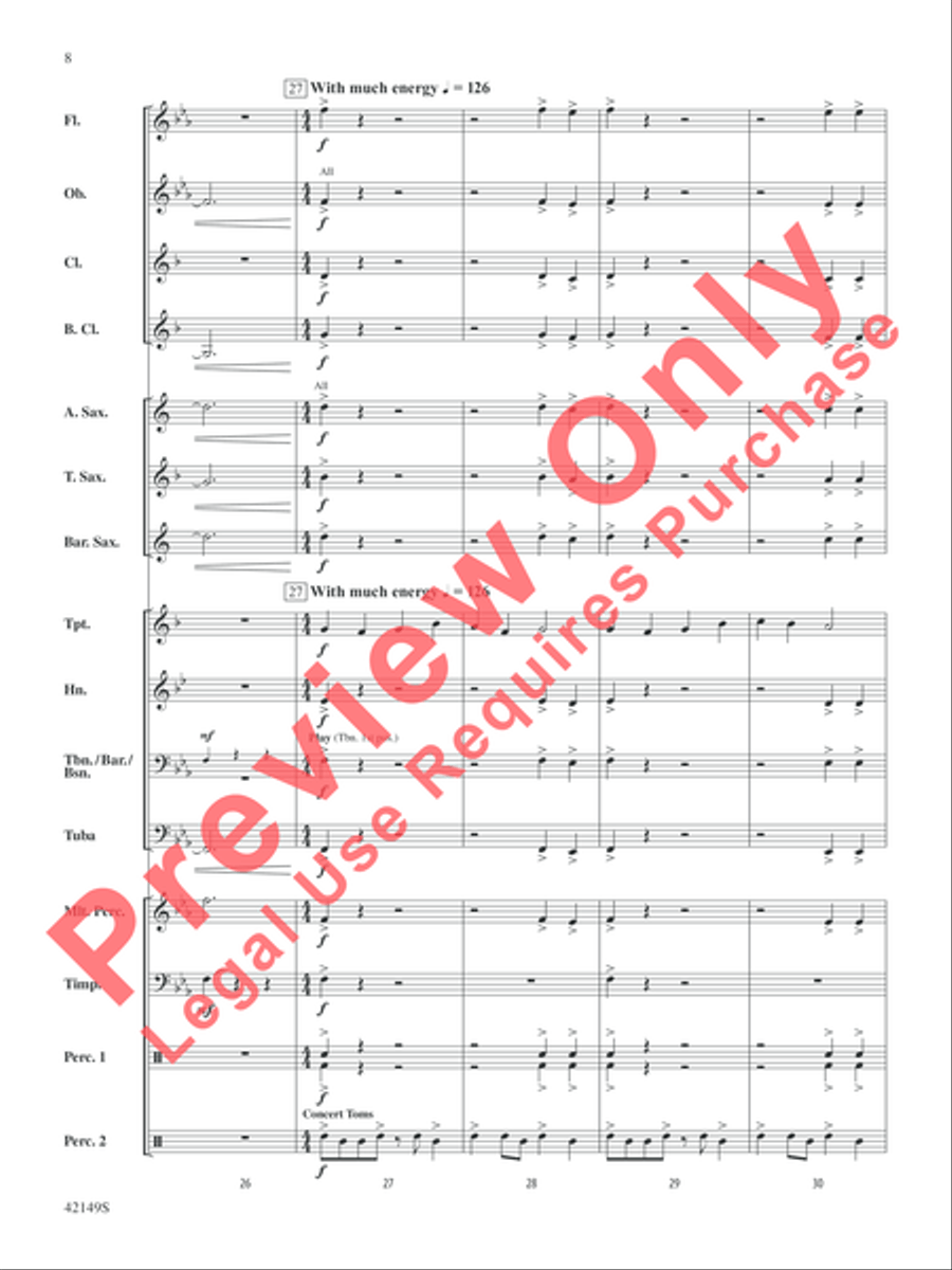 Arikara Arikara Concert Band scores gallery preview page 13