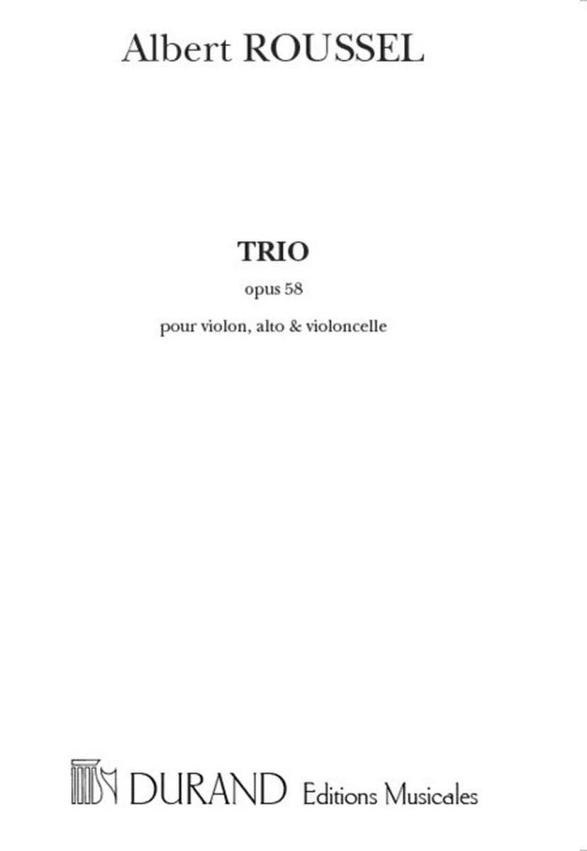 Trio Op 58 Violon-Alto-Violoncelle
