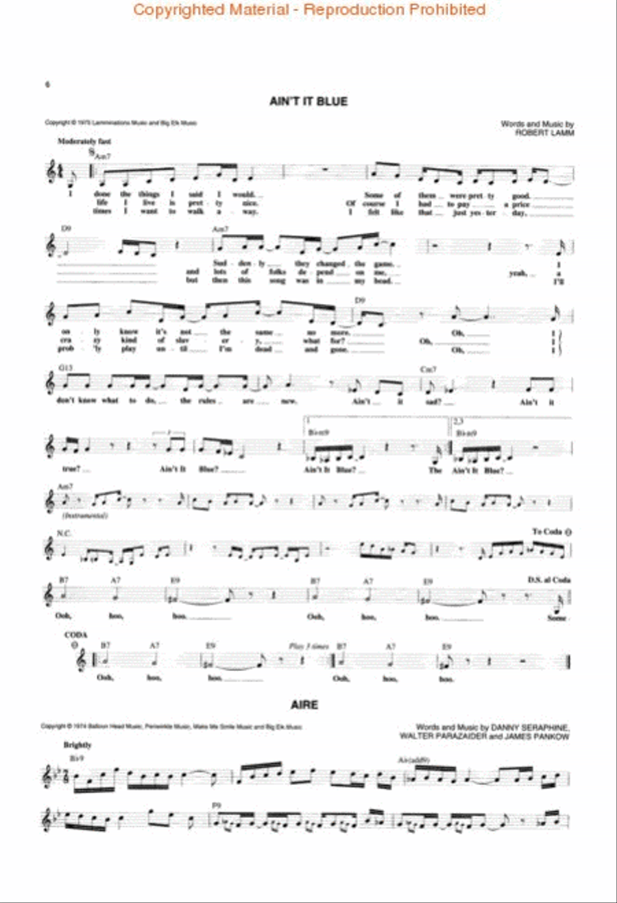 The Chicago Fake Book Piano, Vocal, Guitar scores gallery preview page 2