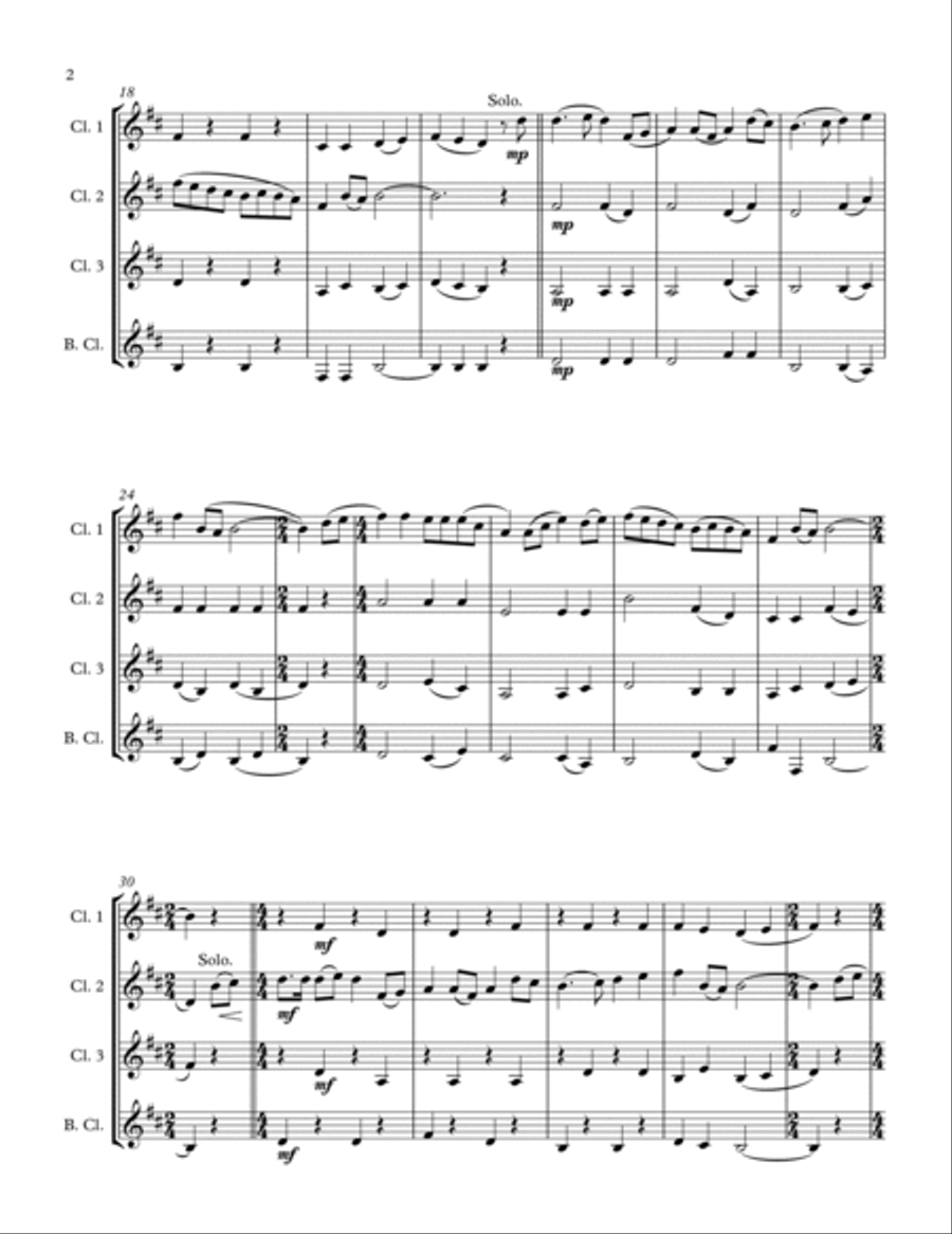 Farewell to Nova Scotia Woodwind Quartet scores gallery preview page 4