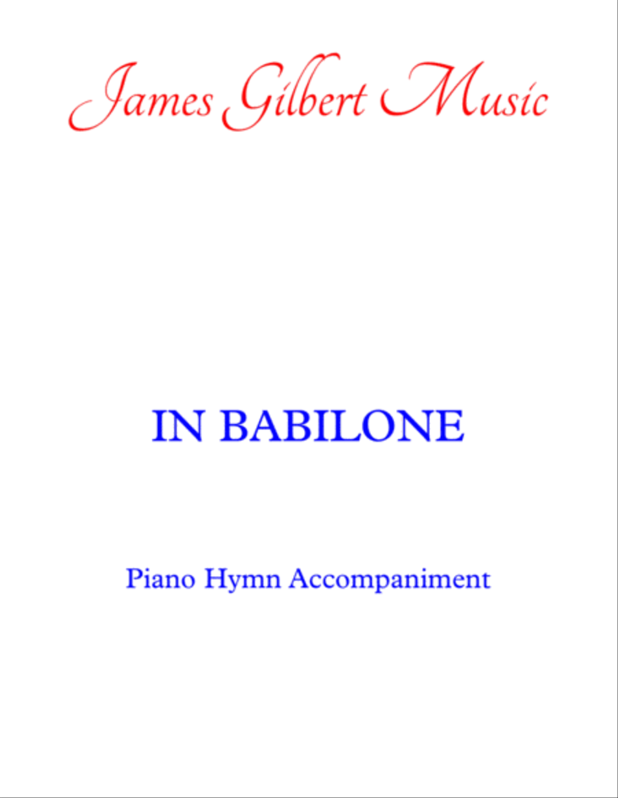 IN BABILONE (Hail, Thou Once Despised Jesus) Piano Solo scores gallery preview page 1
