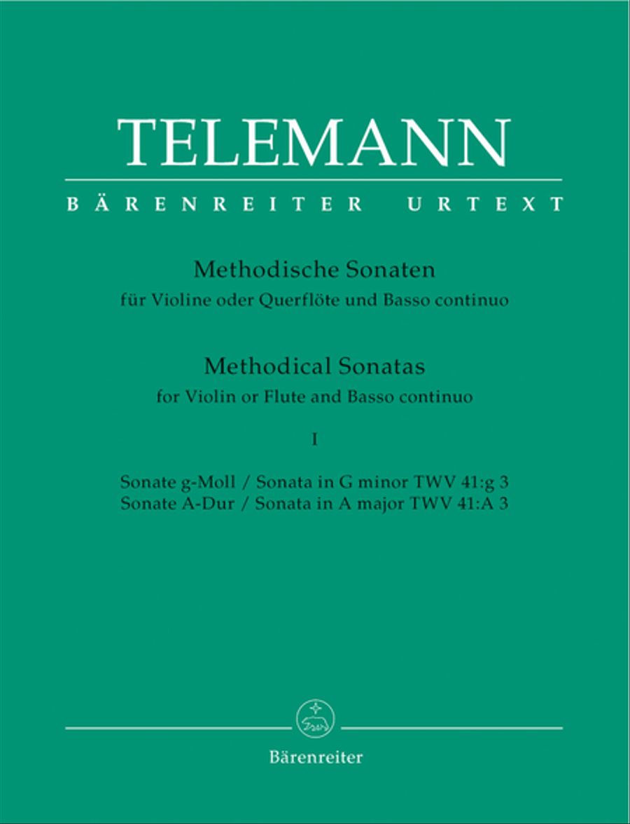 Twelve Methodical Sonatas for Violin or Flute and Basso continuo Flute scores gallery preview page 1