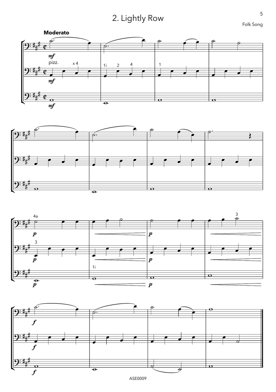 Suzuki Violin School - Volume 1 - Orchestral Cello Companion String Trio scores gallery preview page 5