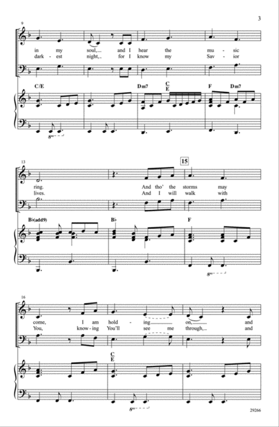 How Can I Keep from Singing 3-Part scores gallery preview page 3