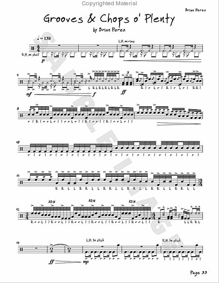 Violent Tenor Cream Drums scores gallery preview page 29