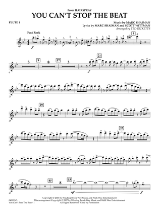 You Can't Stop The Beat (from Hairspray) (arr. Ted Ricketts) - Flute 1