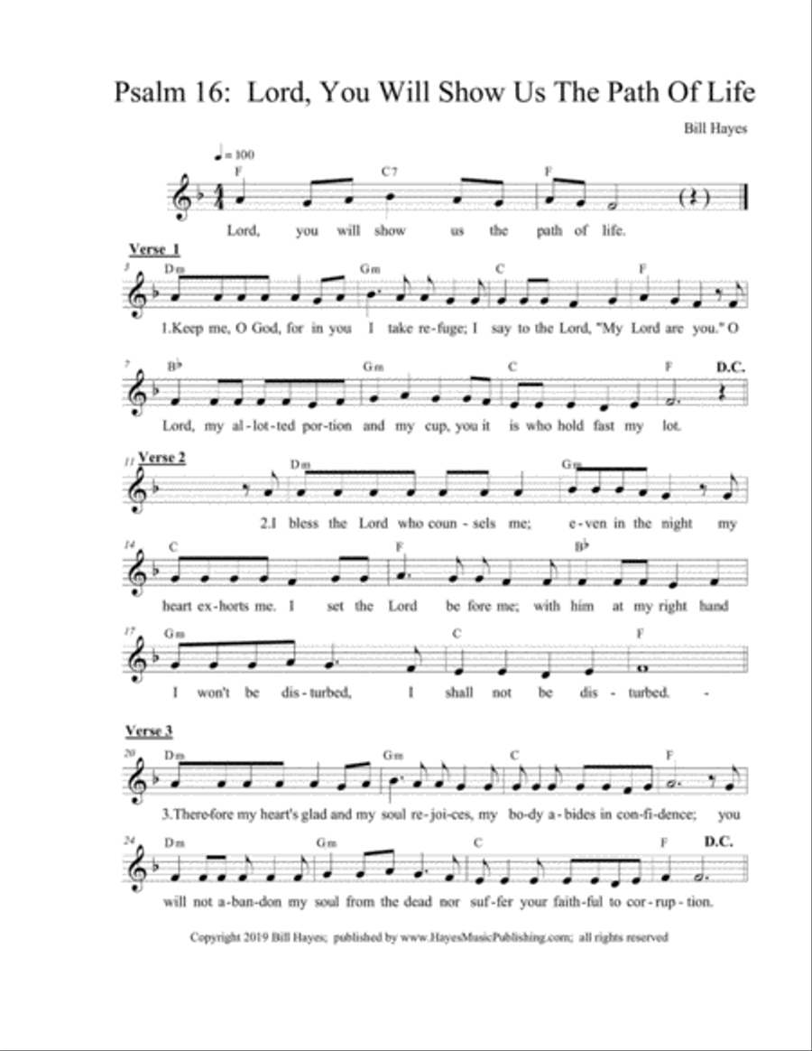 2020 Easter Season Responsorial Psalms for Year A; (9 psalms) Easter scores gallery preview page 4