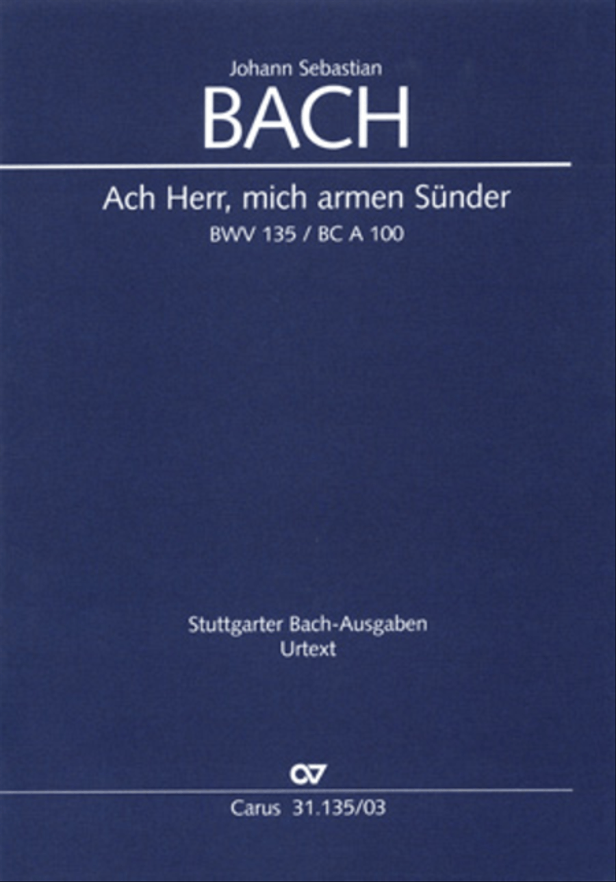 Ah Lord, spare thou this sinner (Ach Herr, mich armen Sunder) 4-Part scores gallery preview page 1