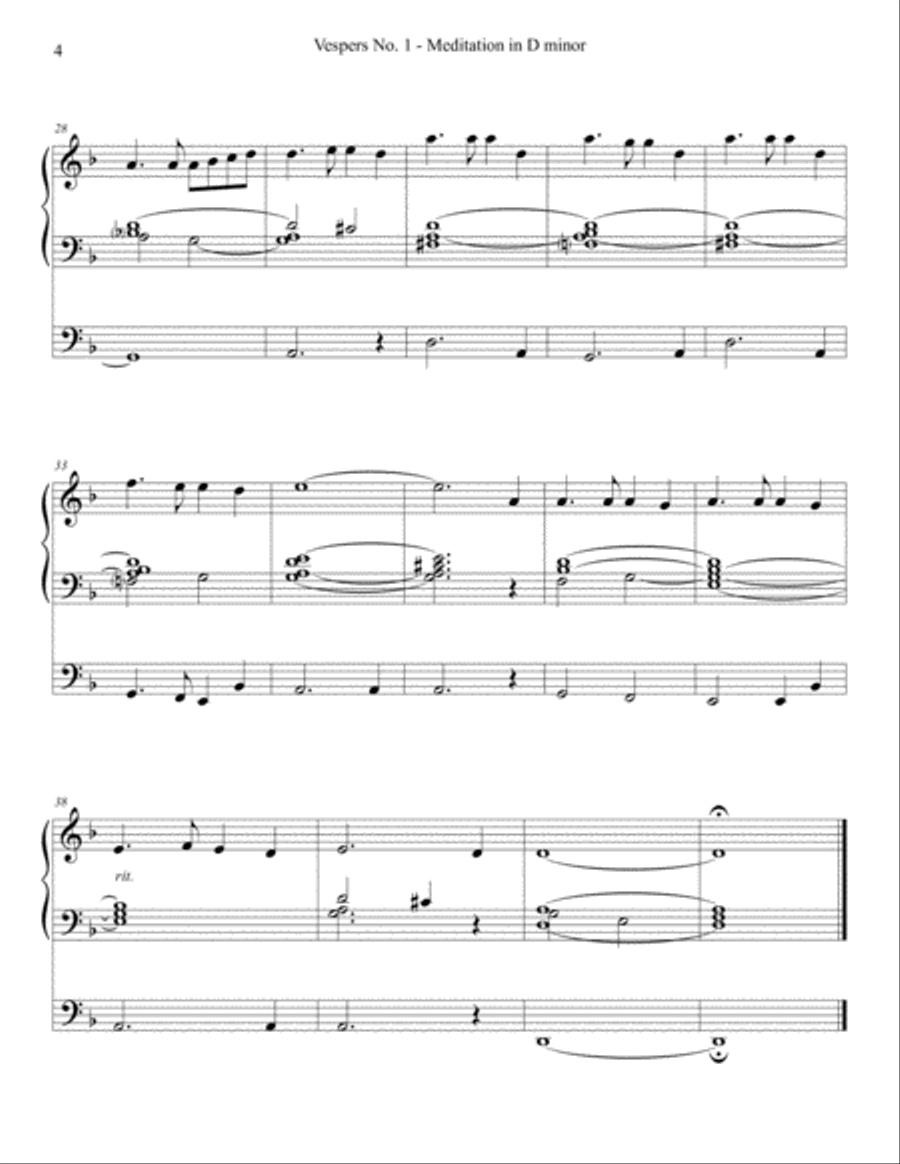 Vespers Nos. 1-4 - Organ Book Vespers Nos. 1-4 - Organ Book Organ Solo scores gallery preview page 4