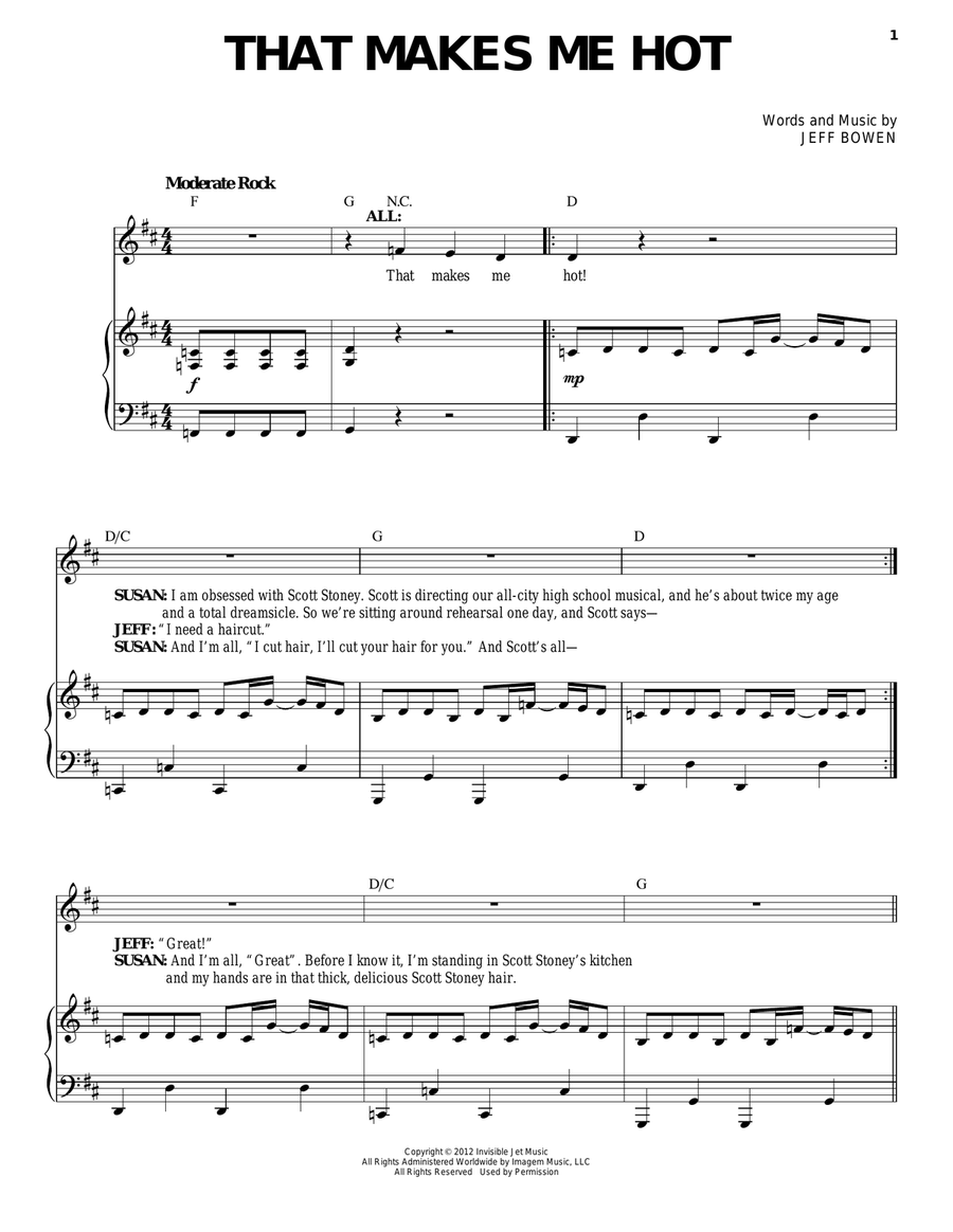 That Makes Me Hot Acoustic Guitar scores gallery preview page 1