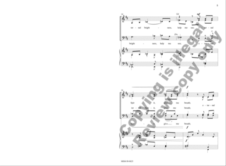 Eternal Light, Shine in My Heart 4-Part scores gallery preview page 4