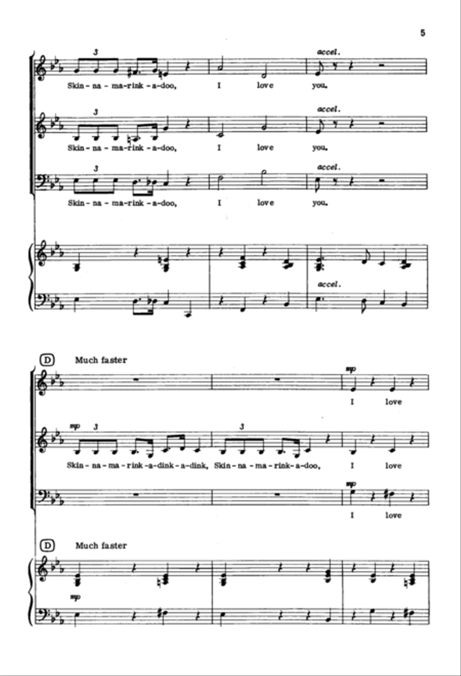 Skinnamarink 3-Part scores gallery preview page 4
