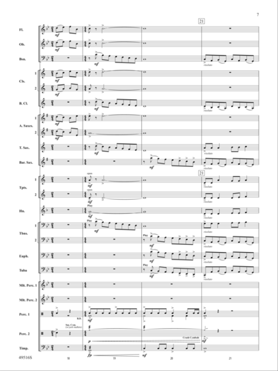 On This Day Earth Shall Ring Concert Band scores gallery preview page 8