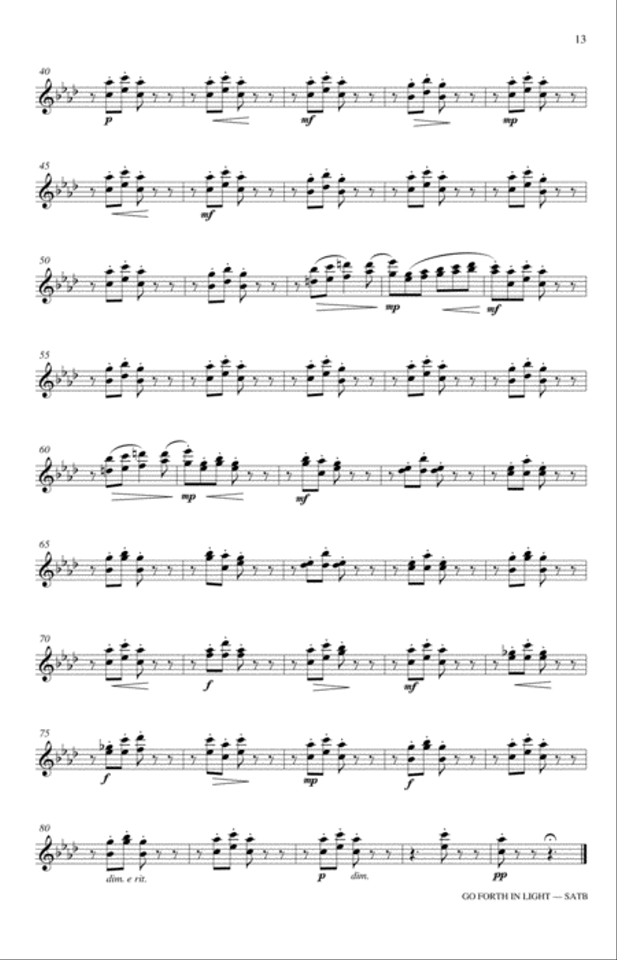 Go Forth In Light! SSA scores gallery preview page 13