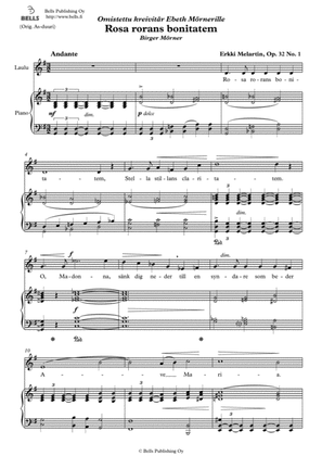 Rosa rorans bonitatem, Op. 32 No. 1 (G Major)