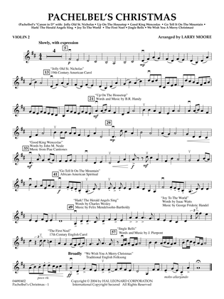 Pachelbel's Christmas - Violin 2