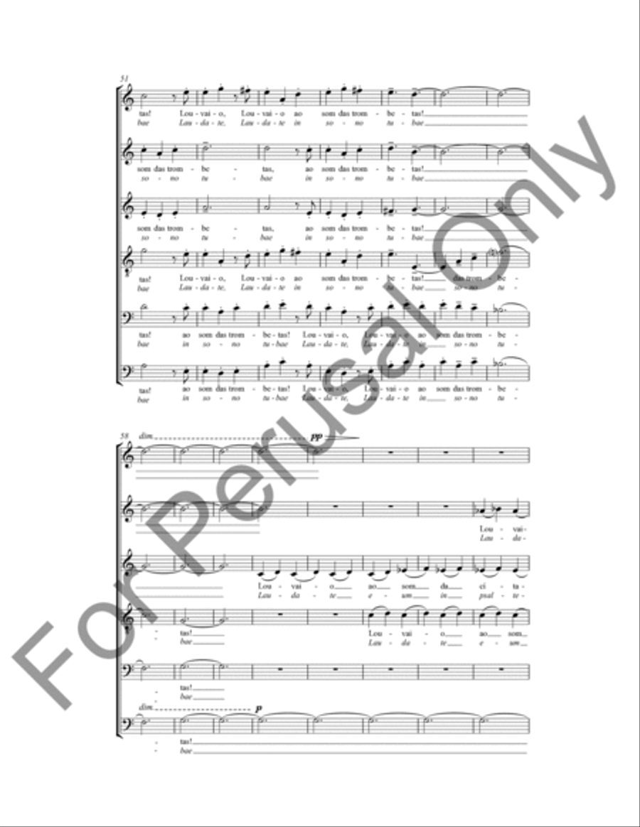Salmo 150 4-Part scores gallery preview page 6