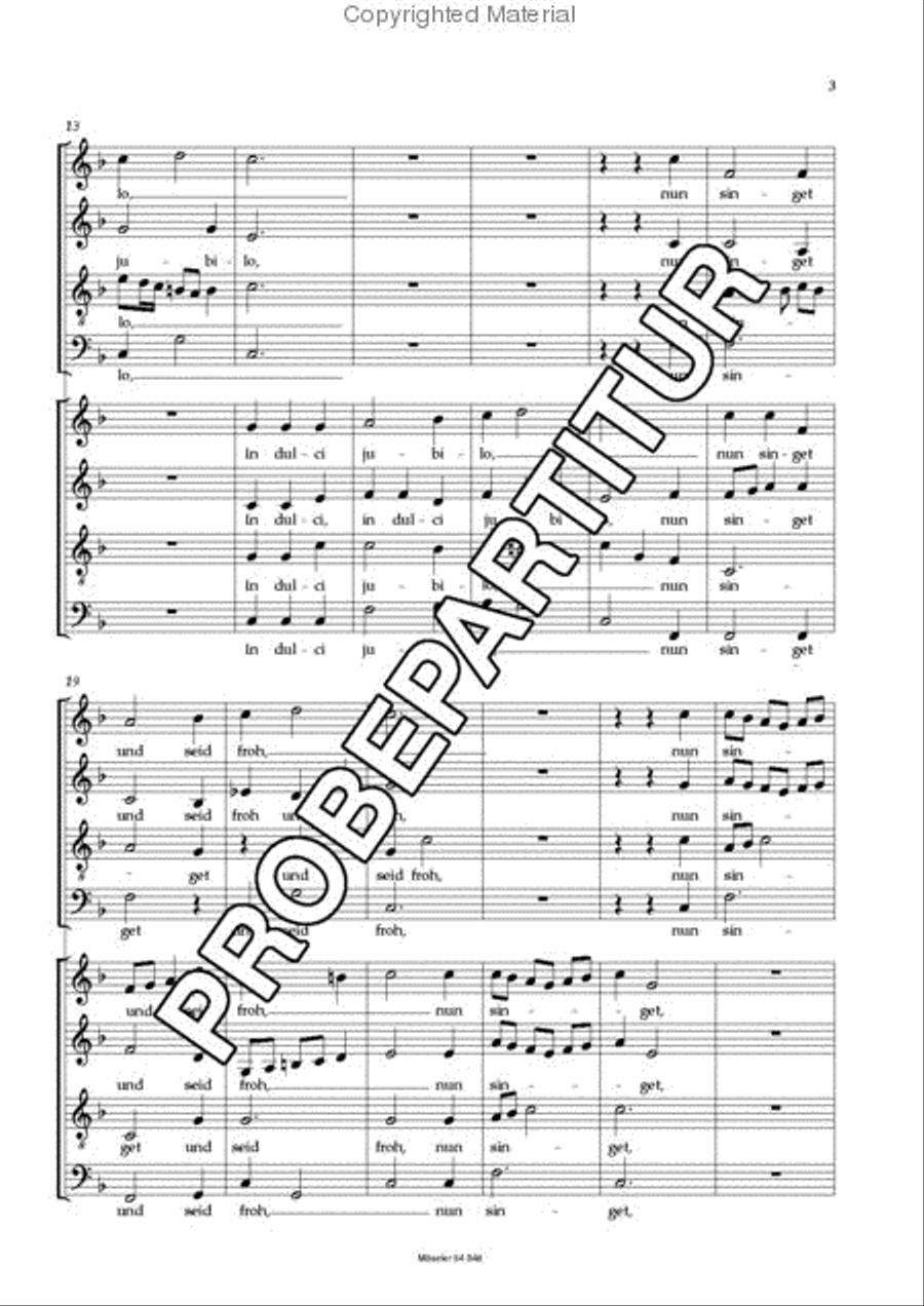 In dulci jubilo 4-Part scores gallery preview page 4